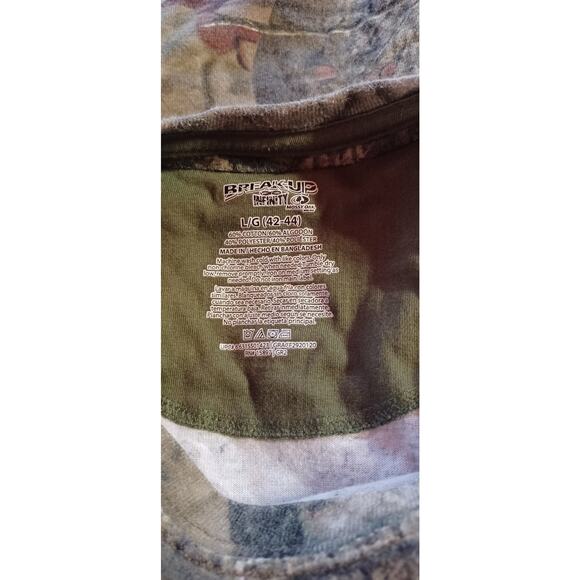 Mossy Oak Break-Up Infinity Long Sleeve T-Shirt Size Large Hunting Outdoor Camo - Picture 5 of 6